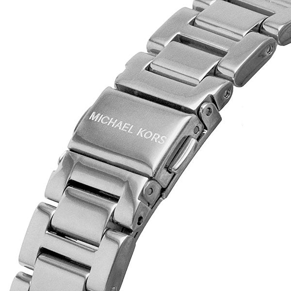 Michael Kors Camille Chronograph White Dial Silver Steel Strap Watch For Women - MK7198
