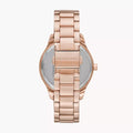 Michael Kors Abbey Three-Hand Analog Crystals Rose Gold Dial Rose Gold Steel Strap Watch for Women - MK4617