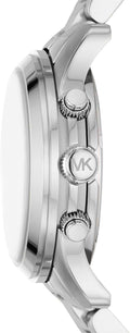 Michael Kors Runway Chronograph Silver Dial Silver Steel Strap Watch For Women - MK7325