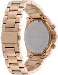 Michael Kors Berkley Chronograph Green Dial Rose Gold Steel Strap Watch For Women - MK7412