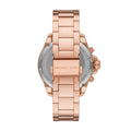 Michael Kors Wren Chronograph Rose Gold Dial Rose Gold Steel Strap Watch for Women - MK7430