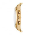 Michael Kors Lennox Chronograph White Dial Gold Steel Strap Watch For Men - MK9120