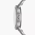 Michael Kors Corey Three Hand Pink Dial Silver Steel Strap Watch for Women - MKO1050