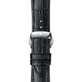Tissot Chemin Des Tourelles Powermatic 80 Silver Dial Black Leather Strap Watch For Men - T099.407.16.037.00