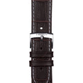 Tissot PR 100 Chronograph Silver Dial Brown Leather Strap Watch for Men - T101.417.16.031.00
