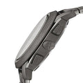 Fossil Machine Chronograph Black Dial Grey Steel Strap Watch for Men - FS4662