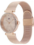 Tommy Hilfiger Lynn Quartz Rose Gold Dial Rose Gold Mesh Bracelet Watch For Women - 1781865