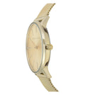 Armani Exchange Lola Analog Gold Dial Gold Mesh Strap Watch For Women - AX5536