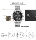 Hugo Boss Gregor Chronograph Black Dial Silver Steel Strap Watch For Men - 1514082