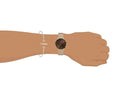 Daniel Wellington Petite Amber Brown Dial Rose Gold Mesh Strap Watch for Women - DW00100478