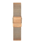 Daniel Wellington Classic Petite Melrose Black Dial Rose Gold Mesh Bracelet Watch For Women - DW00100217
