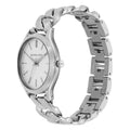 Michael Kors Runway Three-Hand Silver Dial Silver Steel Strap Watch for Women - MK7474