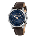 Maserati Epoca Chronograph Blue Dial Brown Leather Strap Watch For Men - R8871618014