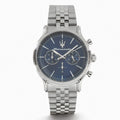 Maserati Epoca Chronograph Blue Dial Silver Steel Strap Watch For Men - R8873618024