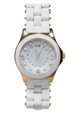 Marc Jacobs Pelly White Dial White Silicone Strap Watch for Women - MBM2526