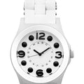 Marc Jacobs Rock White Dial White Silicone Strap Watch for Women - MBM2532