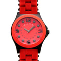 Marc Jacobs Pelly Red Dial Red Silicone Strap Watch for Women - MBM2590