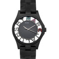 Marc Jacobs Henry Skeleton Black Dial Black Steel Strap Watch for Women - MBM3265