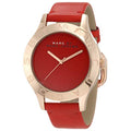 Marc Jacobs Blade Red Dial Red Leather Strap Watch for Women - MBM1210