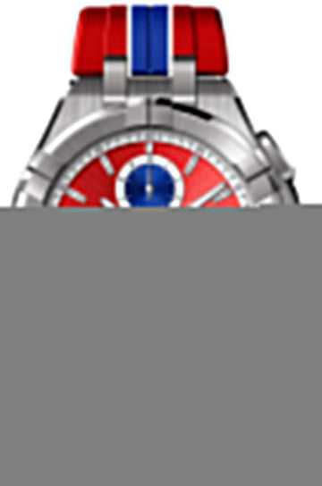 Maurice Lacroix Aikon Beach Volley Vikings Limited Edition Red Dial Red Rubber Strap Watch for Men - AI1018-SS001-530-6