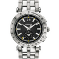 Versace V-Race Sport Black Dial Silver Steel Strap Watch for Men - VAH010016