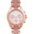 Michael Kors Bradshaw Rose Gold Dial Two Tone Steel Strap Watch for Women - MK6066