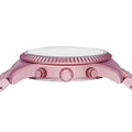 Michael Kors Lexington Chronograph Pink Dial Pink Steel Strap Watch for Women - MK8792