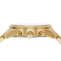 Michael Kors Ritz Chronograph Gold Dial Gold Steel Strap Watch For Women - MK7310