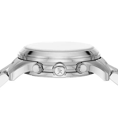 Michael Kors Runway Chronograph Silver Dial Silver Steel Strap Watch For Women - MK7325