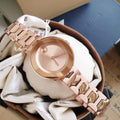Movado Bold Rose Gold Dial Rose Gold Steel Strap Watch for Women - 3600387