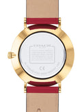 Coach Perry Red Dial Red Leather Strap Watch for Women - 14503852