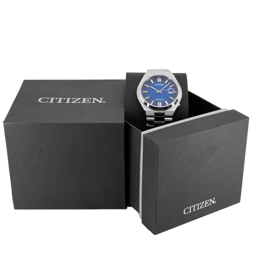 Citizen Tsuyosa Automatic Dark Blue Dial Silver Steel Strap Watch For Men - NJ0151-88L