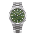 Citizen Tsuyosa Automatic Camouflage Green Dial Silver Steel Strap Watch For Men - NJ0159-86X