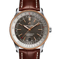 Breitling Navitimer Automatic 41 Grey Dial Brown Leather Strap Watch for Men - U17326121M1P1