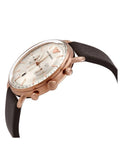 Emporio Armani Aviator Grey Dial Brown Leather Strap Watch For Men - AR11106