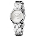 Calvin Klein Snake Silver Dial Silver Steel Strap Watch For Women - K6E23146