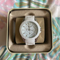 Fossil Ceramic White Dial White Ceramic Strap Watch for Women - CE1002