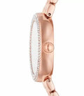 Emporio Armani Rosa Quartz Mother of Pearl Black Dial Rose Gold Steel Strap Watch For Women - AR11372
