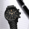 Maserati Epoca Chronograph Limited Edition Black Dial Black Steel Strap Watch For Men - R8873618020