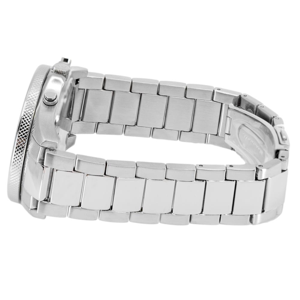 Maserati SFIDA Chronograph Black Dial Silver Steel Strap Watch For Men - R8873640015