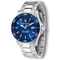 Maserati Competizione Quartz Blue Dial Silver Steel Strap Watch For Men - R8853100036