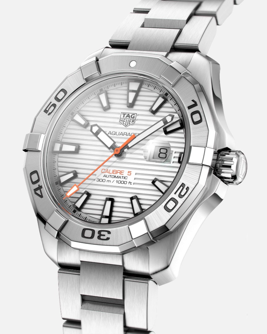 Tag Heuer Aquaracer White Dial Watch for Men - WAY2013.BA0927
