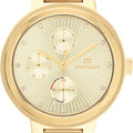 Tommy Hilfiger Joy Analog Gold Dial Gold Steel Strap Watch For Women - 1782536