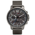 Tommy Hilfiger London Chronograph Grey Dial Grey Mesh Bracelet Watch for Men - 1791530