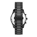 Michael Kors Lexington Chronograph Black Dial Black Steel Strap Watch for Men - MK9154