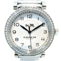 Coach Madison White Dial Silver Steel Strap Watch for Women - 14502396