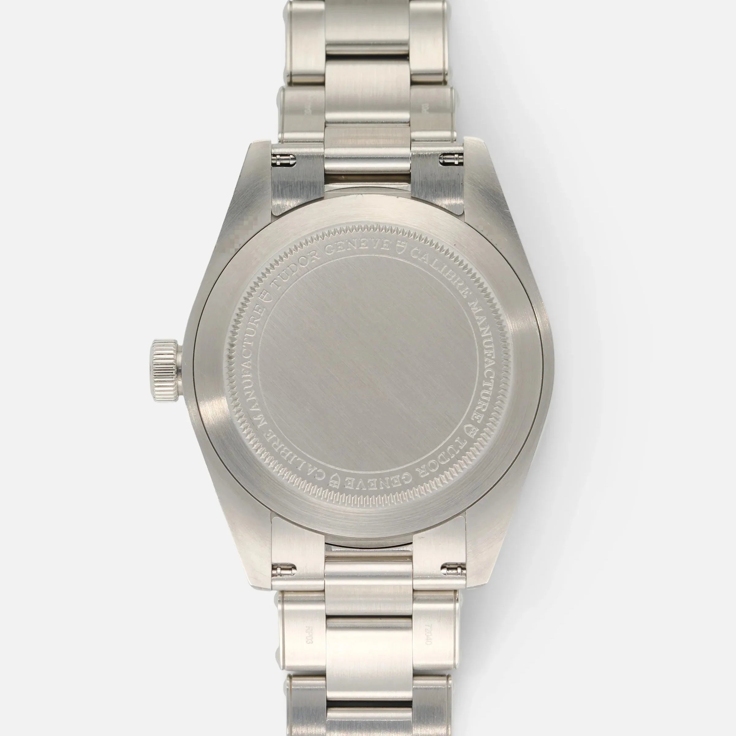 Tudor Black Bay Black Dial Silver Steel Strap Watch for Men - 79030N-0001