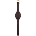 Fossil Boyfriend White Dial Brown Leather Strap Watch for Women - ES3616