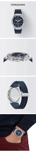 Salvatore Ferragamo Sapphire Chrono Blue Dial Blue Rubber Strap Watch for Men - SFME00923
