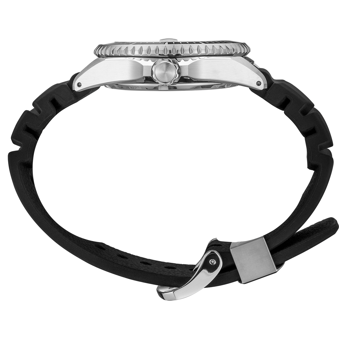 Seiko Shogun Prospex Titanium Divers Automatic White Dial Black Rubber Strap Watch For Men - SPB191J1